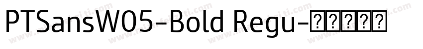 PTSansW05-Bold Regu字体转换